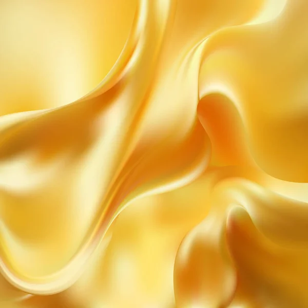 Wrinkled Hoodie Ύφασμα Χώρος Για Κείμενο Κύματα Κίτρινο Βαμβακερό Ύφασμα — Διανυσματικό Αρχείο