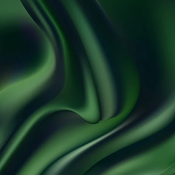Vor Und Nach Der Textur Stoff Bügelfalte Glatter Grüner Stoff — Stockvektor