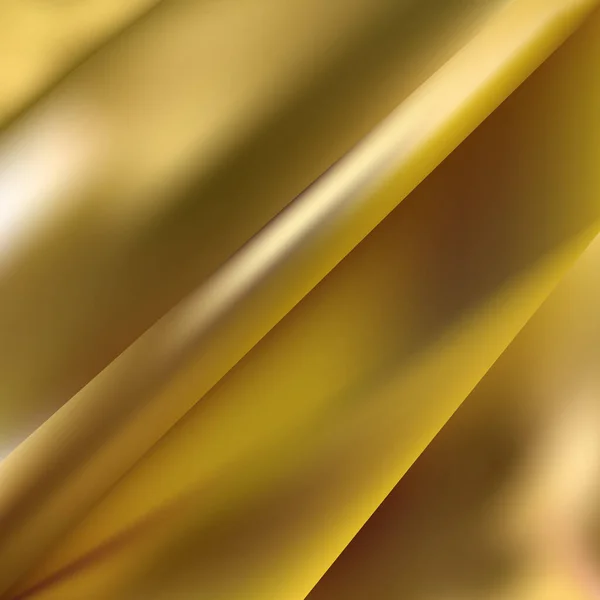 Зморщена Золота Тканина Мікрофібри Текстура Ганчірки Крупним Планом — стоковий вектор