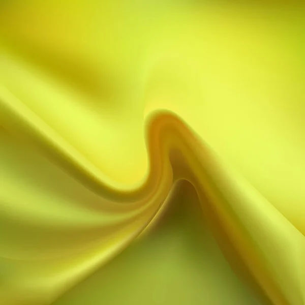 Желтая Ткань Ткань Текстуры Фона Дизайна Художественных Работ Красивый Скомканный — стоковый вектор
