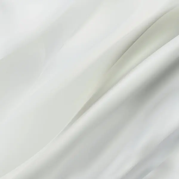 Бланширование Белым Помятым Материалом Вид Сверху Рендеринг Пустой Шелк Мягкости — стоковый вектор