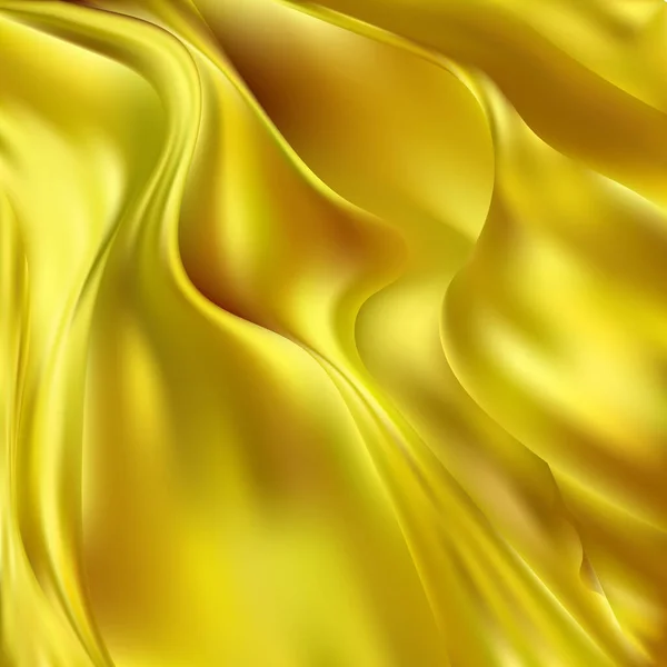 Χρυσοκίτρινο Ύφασμα Υφή Φόντο Λεπτομέρεια Από Μετάξι Λινό Μοτίβο — Διανυσματικό Αρχείο