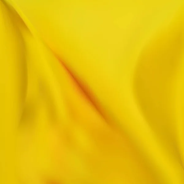 Κίτρινο Τσαλακωμένο Φόντο Υφάσματος Εικονογράφηση Διανύσματος — Διανυσματικό Αρχείο