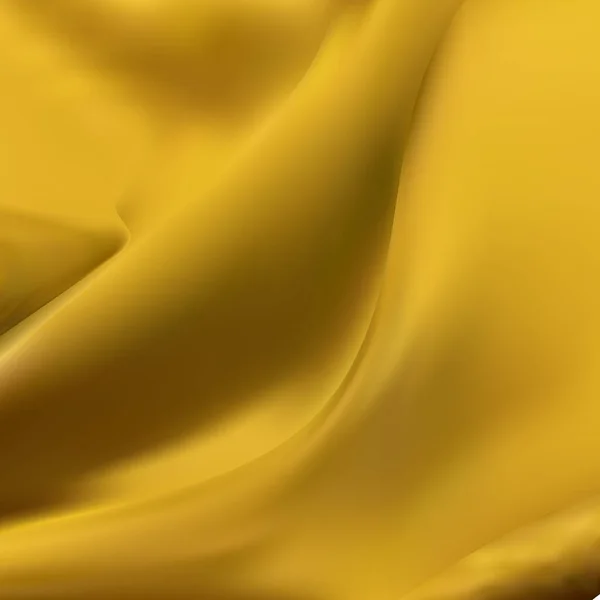 Gold Faltiger Stoffhintergrund Wandabtrennung Mit Elegantem Muster — Stockvektor