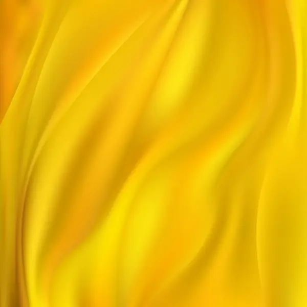 Κίτρινο Τσαλακωμένο Φόντο Υφάσματος Εικονογράφηση Διανύσματος — Διανυσματικό Αρχείο