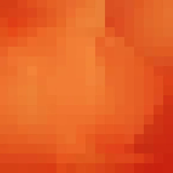 Oranžové Pozadí Pixelů Geometrická Ilustrace — Stockový vektor