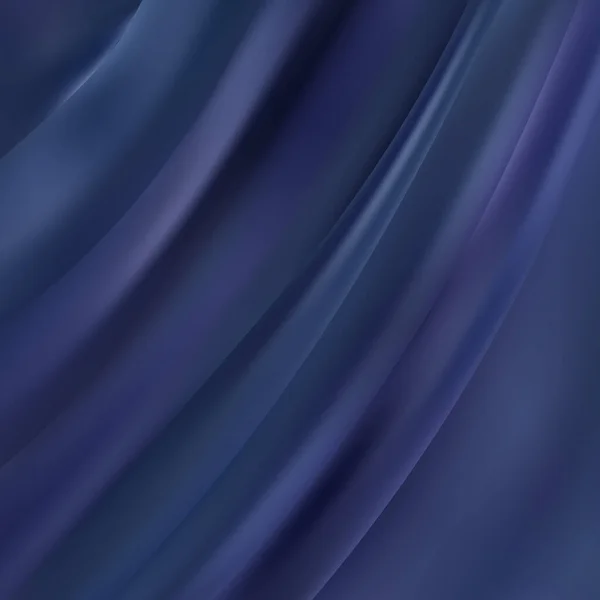 Темно Синя Зморщена Тканина Зразок Стиль Моди — стоковий вектор