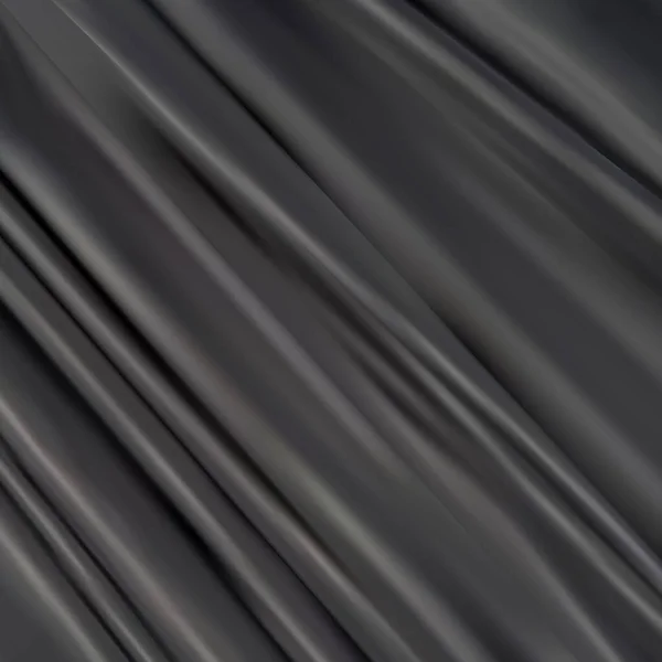 Ткань Черными Морщинами Перегородка Стены Элегантным Узором — стоковый вектор