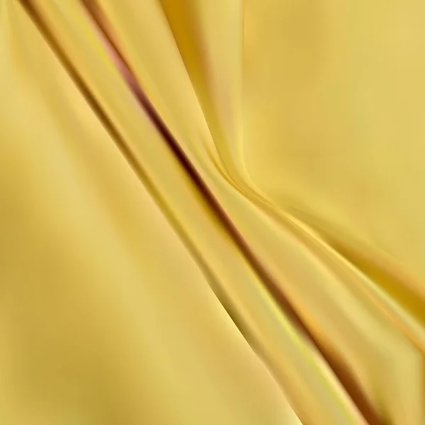 Faktura Rozmyta Krzywa Styl Abstrakcyjny Luksusowy Materiał Pomarszczony Pościel Żółte — Wektor stockowy