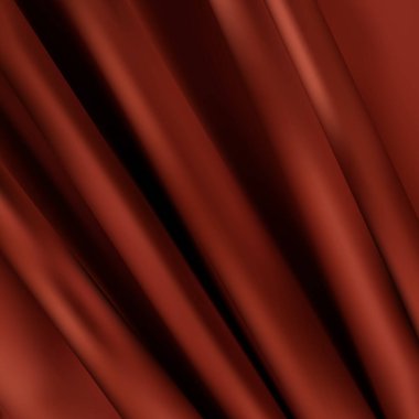 kırmızı kumaş dokusu arka plan, kırmızı kumaş buruşuk arkaplan, yakın plan, Üst görünüm.