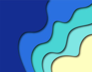 Kağıt kesiği arka plan. Dalgalı pembe katmanların mukavva desenli tasarım için soyut gerçekçi kağıt dekorasyonu. Üç boyutlu rahatlama. Oyma sanatı. Vektör çizimi. Kapak tasarım şablonu.