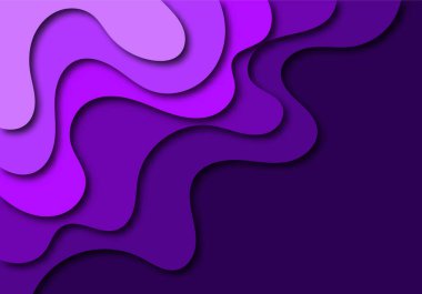 Çok katmanlı yumuşak renkli dokular. Gradyan vektör pankartıyla 3 boyutlu kağıt kesim katmanları. Web sitesi şablonu için soyut kağıt kesimi sanat arkaplan tasarımı. Topografi haritası konsepti veya pürüzsüz origami kağıt kesiği