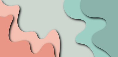 Soyut renkli arkaplan. Kesik kağıt biçiminde.