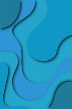 gerçekçi mavi derecelendirme kağıdı dalga soyut arkaplanını keser