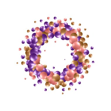 Abstract colorful background with sphere