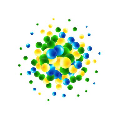 Renkli balonlar. Soyut vektör arkaplanı