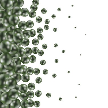 Yeşil top desenli arka plan. 3d oluşturma.