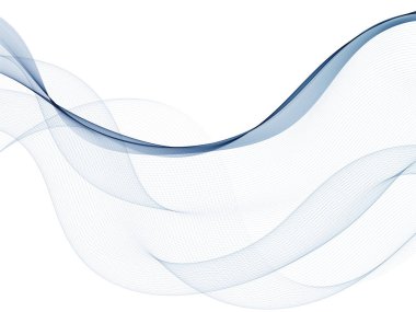 Mavi soyut dalga. vektör arkaplanı Reklam için düzenleme.