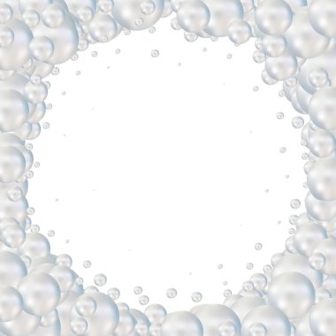 Arkaplanda 3 boyutlu yeşil toplar var. Geometrik cisimlerden oluşan yuvarlak küre, metal ve plastikten yapılmış inci. Sosyal medya hikayeleri, sosyal ağlar. vektör illüstrasyonu