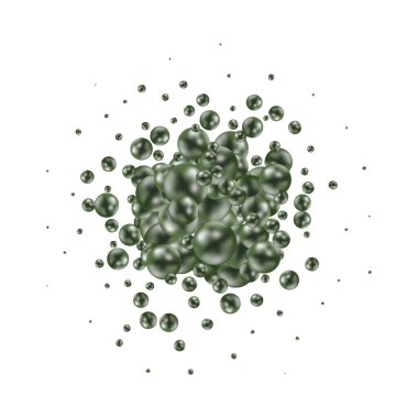 Yeşil topların arka planı. Şablon. Ekran Koruyucu.