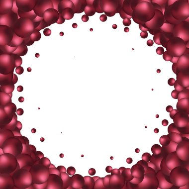 Kırmızı inciler. Soyut vektör arkaplanı.