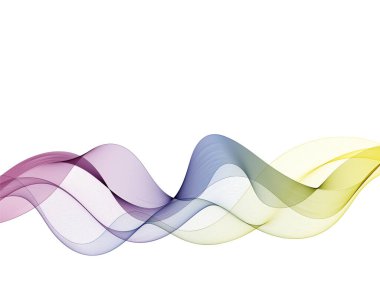 Renkli dalga. vektör soyut illüstrasyon.