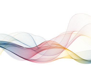 Renkli dalga. Soyut arkaplan. Reklam düzeni. Broşür, afiş ve daha fazlası için tasarım.