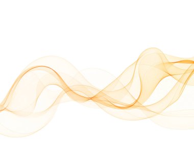 Beyaz arka planda izole edilmiş turuncu soyutlama dalgası. Reklam düzenleme sistemi. Vektör grafikleri. Eps 10