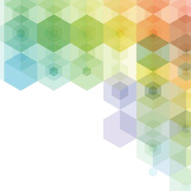 Altıgen rengi soyut arkaplan. Geometrik desen.