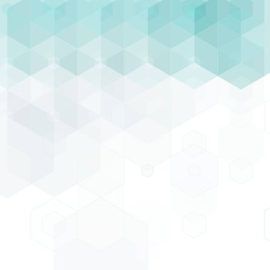 Mavi altıgen arka plan. Dekorasyon için tasarım.