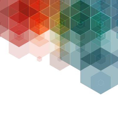 Altıgen renk arkaplanı. Geometrik tasarım ögesi.