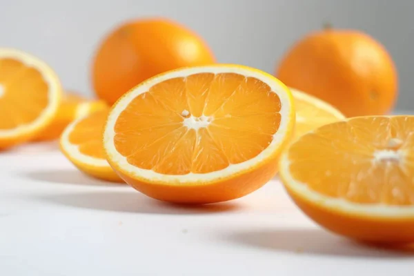 stock image Orange isolated on a white background, Fresh tasty fruit. High-quality photo