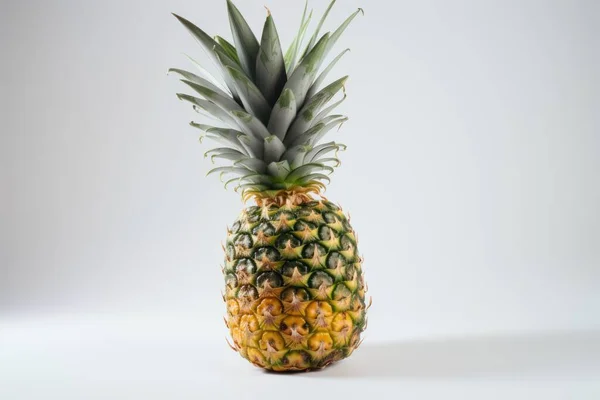 Pineapple Isolated White Background Fresh Tasty Fruit High Quality Photo — Stock Photo, Image