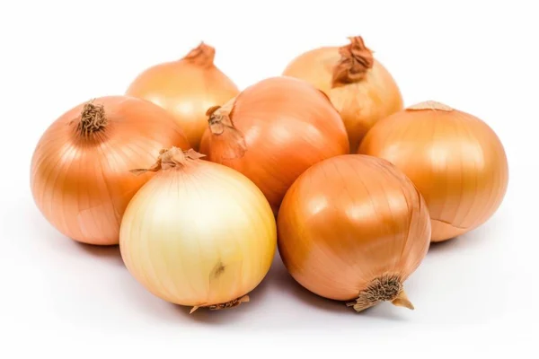 Zwiebeln Isoliert Auf Weißem Hintergrund Frisches Schmackhaftes Gemüse Frische Zutaten — Stockfoto
