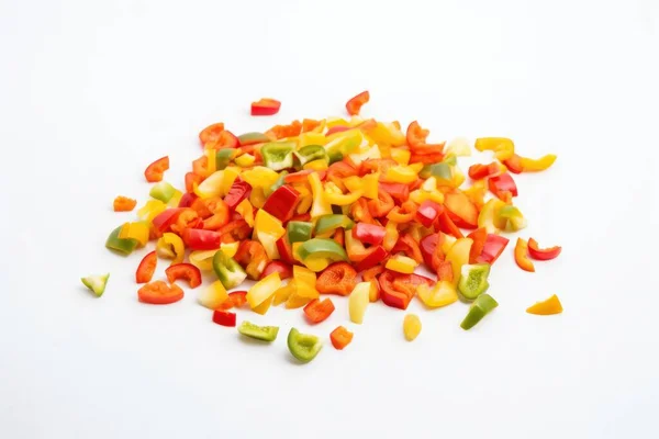 Chilli Перец Белом Изолированном Фоне Свежие Вкусные Овощи Свежие Ингредиенты — стоковое фото