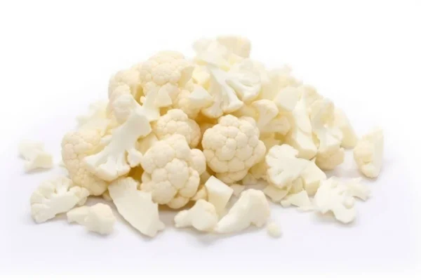 Цвітна Капуста Білому Ізольованому Тлі Свіжі Смачні Овочі Свіжі Інгредієнти — стокове фото