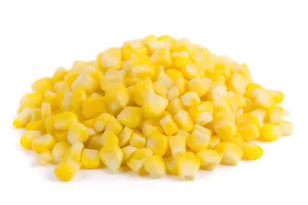 Солодкий Кукурудза Білому Ізольованому Фоні Свіжі Смачні Овочі Свіжі Інгредієнти — стокове фото
