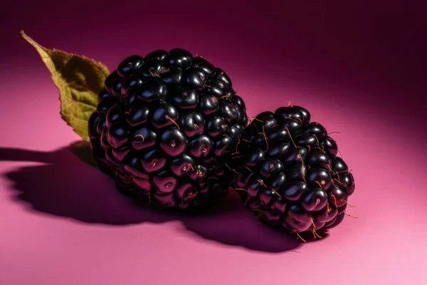 Berry Mûres Fruits Frais Savoureux Photo Haute Qualité — Photo