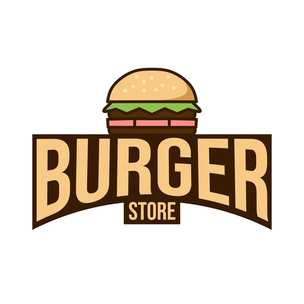 Концепция Логотипа Гамбургера Вашего Бизнеса — стоковый вектор