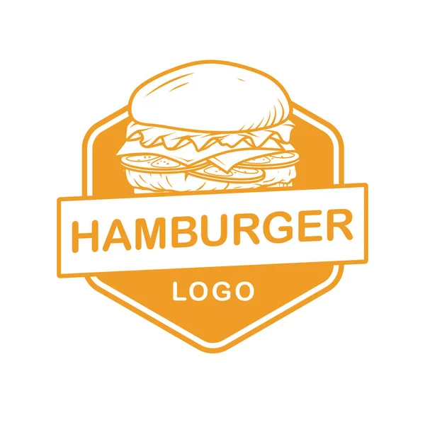 Burger Logó Koncepció Márkájához — Stock Vector