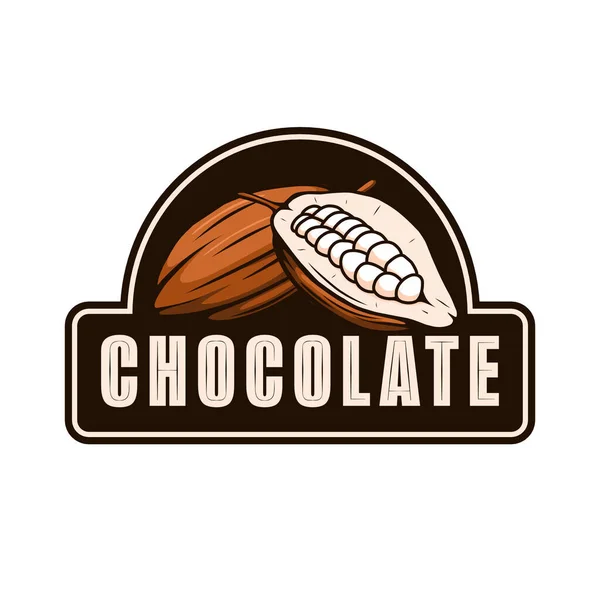 Concepto Diseño Del Logo Chocolate — Vector de stock