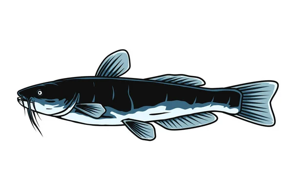 Disegno Vettoriale Del Pesce Gatto — Vettoriale Stock