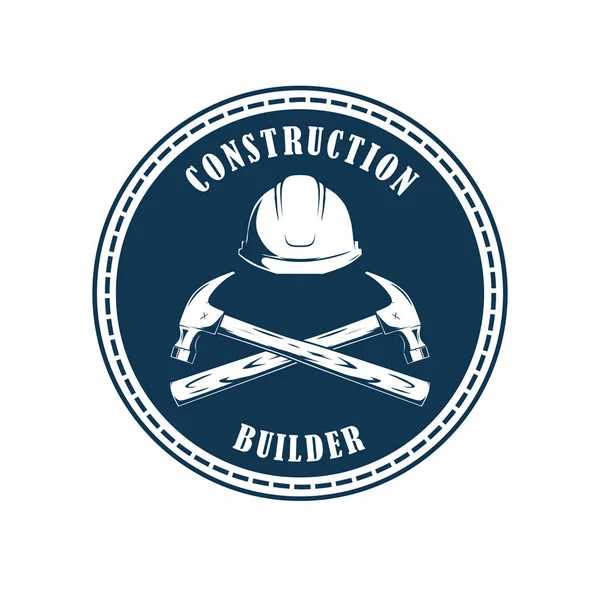 Constructor Construcción Concepto Logotipo Simple — Vector de stock