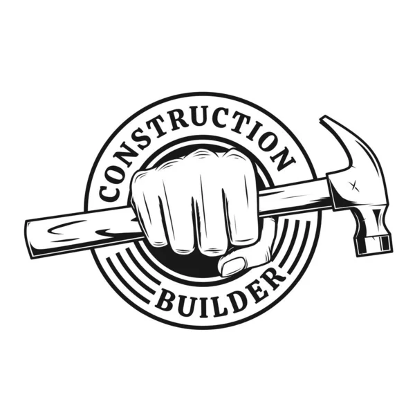 Construcción Constructor Logo Diseño — Vector de stock