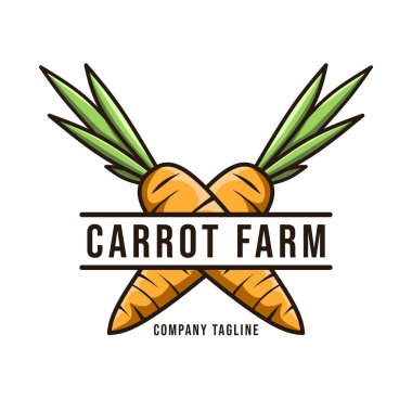 Havuç çiftliği logosu tasarımı