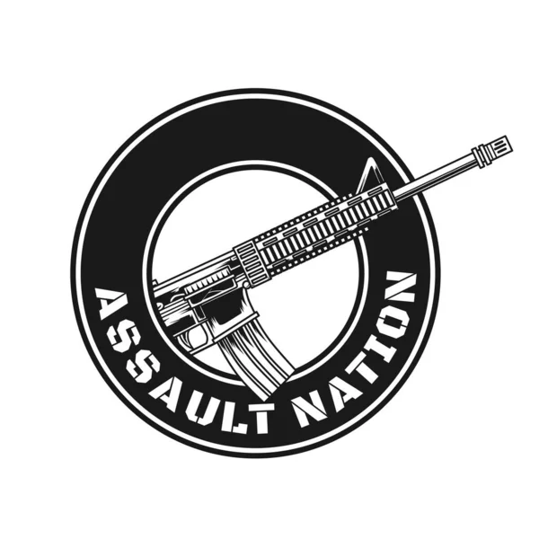 Assaut Nation Logo Design — Image vectorielle