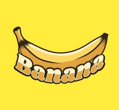 Senin için muz meyvesi logosu
