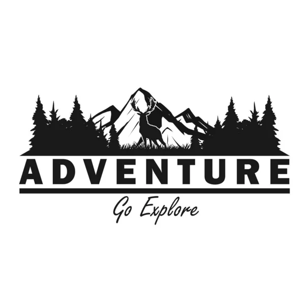 Дизайн Шаблона Логотипа Adventure — стоковый вектор