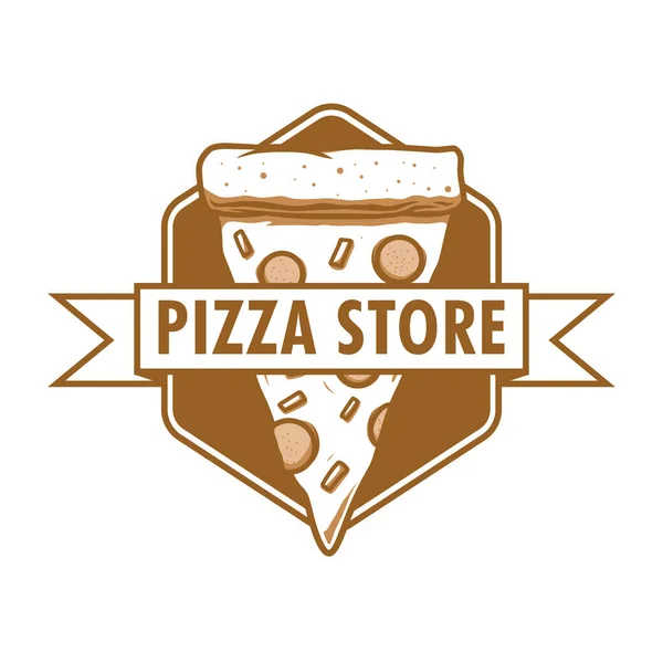 Diseño Del Logotipo Tienda Pizza Para Usted — Vector de stock