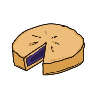 Bir turtanın vektör illüstrasyonu